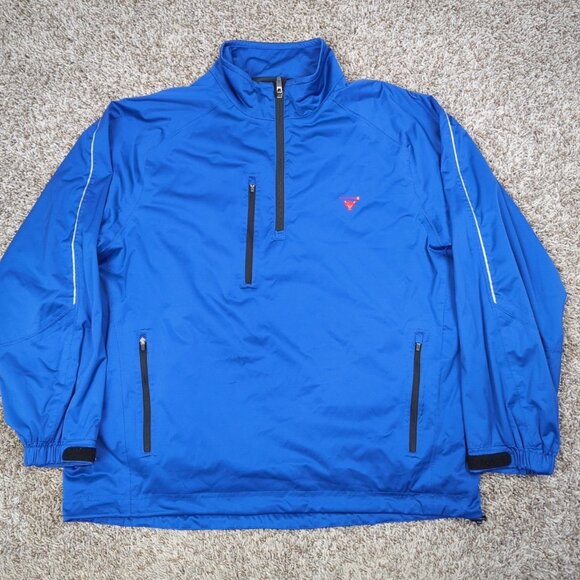 Zero Restriction Myopia Hunt Club Pullover Men's Large Windbreaker Golf 1/4 Zip